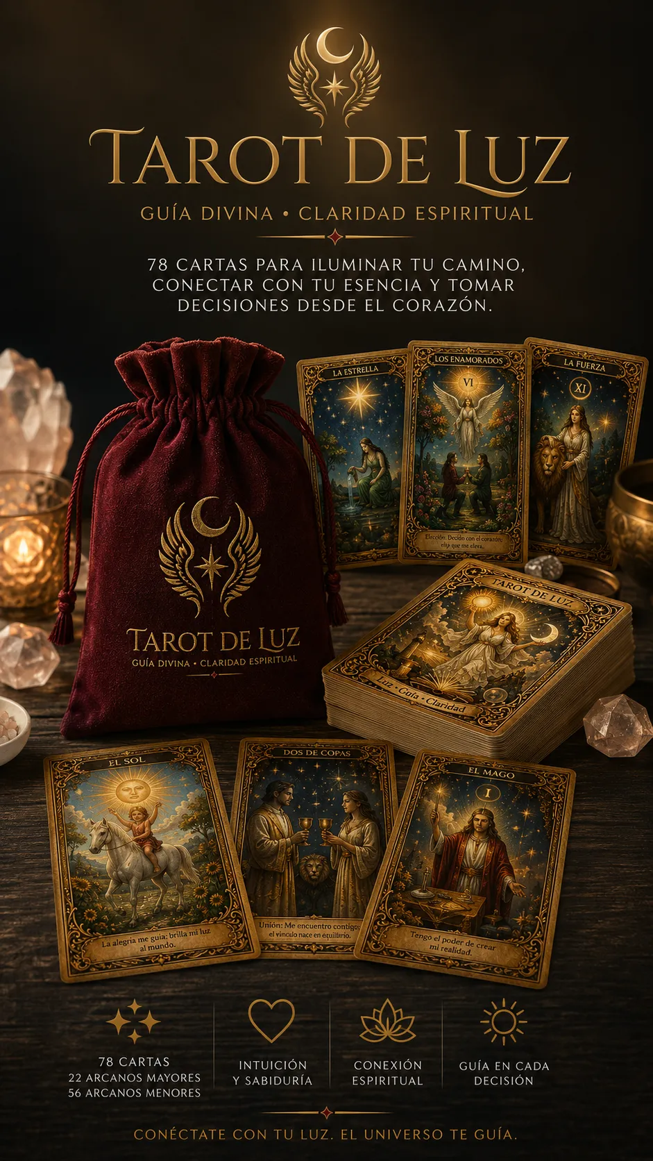 Mazo Físico Tarot de Luz